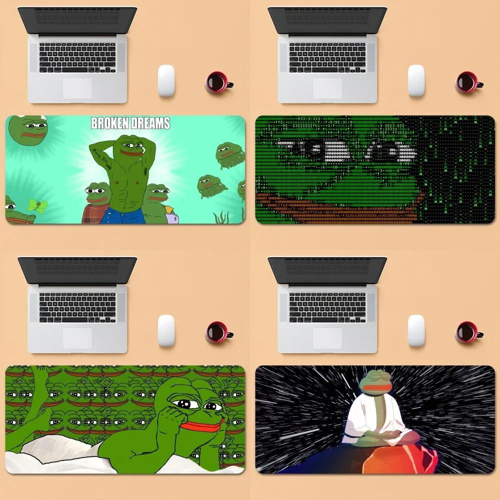 Мультяшный P-Pepe Забавный F-Frog грустный коврик для мыши офиса большой маленький