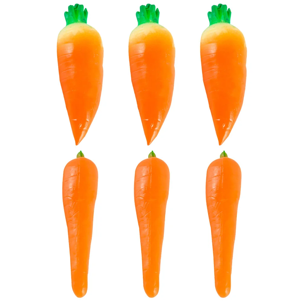 

Carrots Vegetable Mini Artificial Props Carrot Fake Easter Simulation Kitchen Lifelike Vegetables Home Crafts Toy Decorative