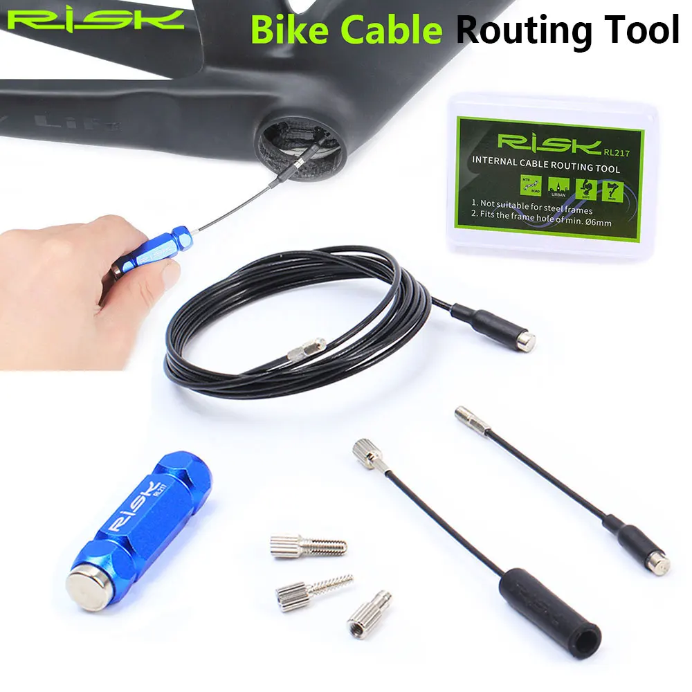 

RISK Bicycle Internal Cable Routing Tool Kits For MTB Road Bike Carbon Frame Shift Hydraulic Wire Shifter Guide Install Tool set