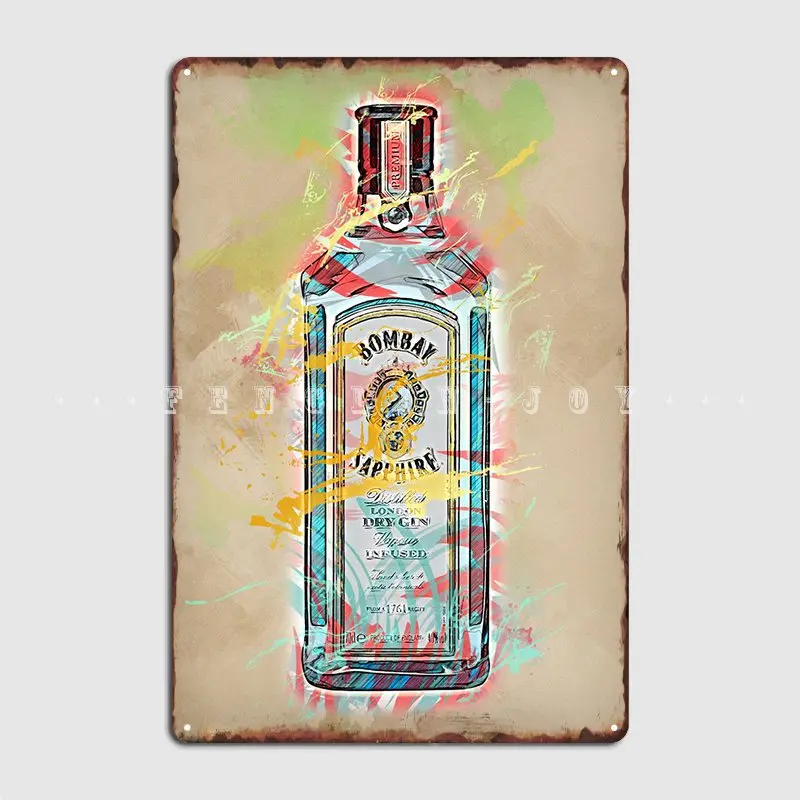 

Bombay Sapphire Metal Plaque Poster Plaques Personalized Wall Cave Club Bar Tin Sign Poster