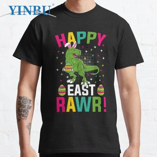 

Счастливая Пасха, футболки с принтом динозавра, Пасхи, высокое качество, графическая футболка