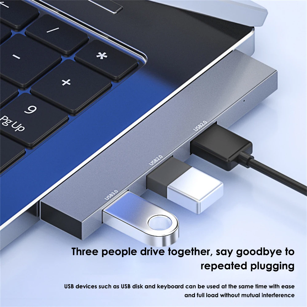 

5gbps Usb Docking Station Universal Compact Usb2.0/usb3.0 Docking Station Usb 3.0 2.0 Splitter Usb Hub Plug And Play High Speed