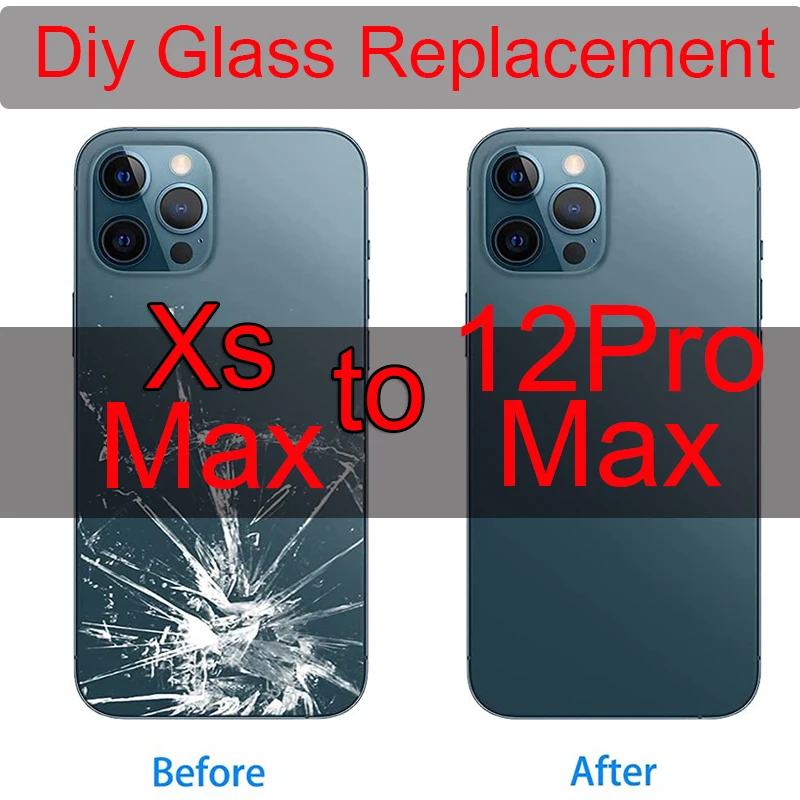 Oem крышка аккумулятора для iPhone Xs Max как 12pro задняя Замена поврежденного стекла с