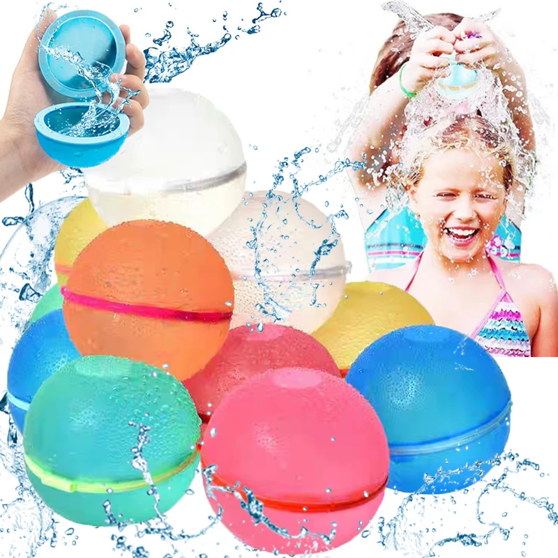

1/5pcs Reusable Water Balls Creative Summer Silicone Pool Water Playing Toy Water Bomb Splash Game Balls For Kids Party Favors