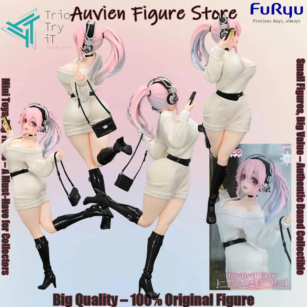 Фото Официально лицензированная фигурка Furyu Trio Try It Super Sonico: Модель персонажа из аниме «Зимняя память: Перекресток судьбы» №3