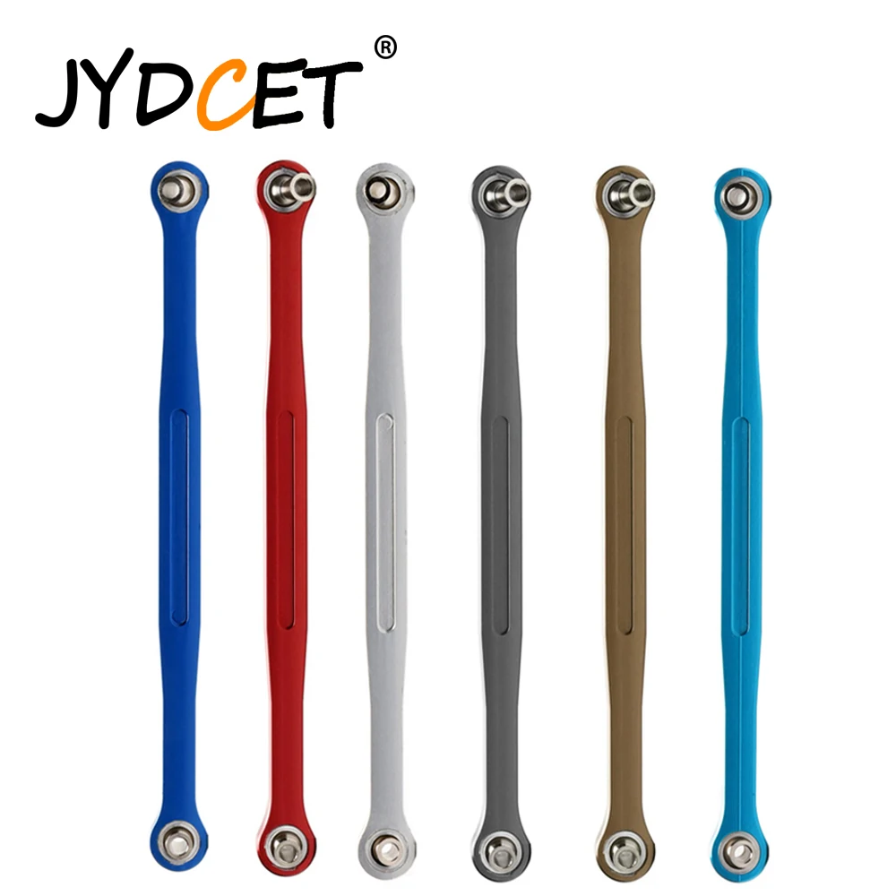 

JYDCET 2pcs Aluminum 173mm Front/Rear Toe Links Servo Link Steering Rod #7748 For RC 1/5 Traxxas X-Maxx XMaxx 77076-4 77086-4