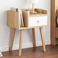 nordic simple bedside cabinet modern bedside storage cabinet mini storage shelf bookcase cabinet bedside table