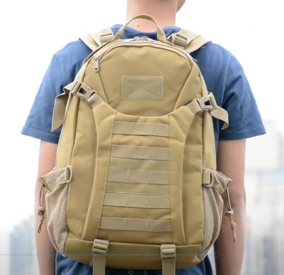 

Oxford cloth outdoor sports backpack camping mountaineering hiking backpack camouflage tactical backpack thickened bottom