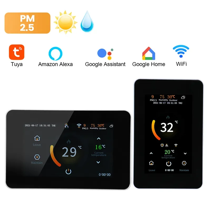 

Смарт-термостат Tuya с Wi-Fi и поддержкой Alexa и Google