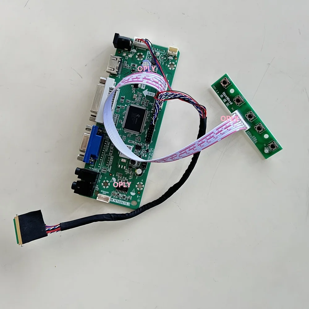 Плата контроллера HDMI-совместимая DVI VGA для N101N6-L02 N101N6-L01 N101N6-L03 10 1 &quotLED 1024X576 Панель