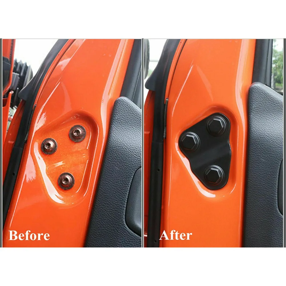 

Make Your For Jeep Wrangler Stand Out with Our Eye Catching Door Lock Cover Screw Protector Trim and Lock Decoration Cover Set