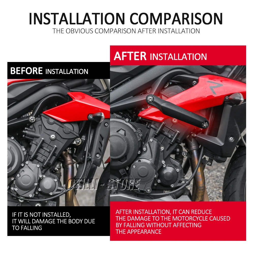 Алюминиевые ползунки с ЧПУ для мотоцикла защитные накладки от падения защита Street