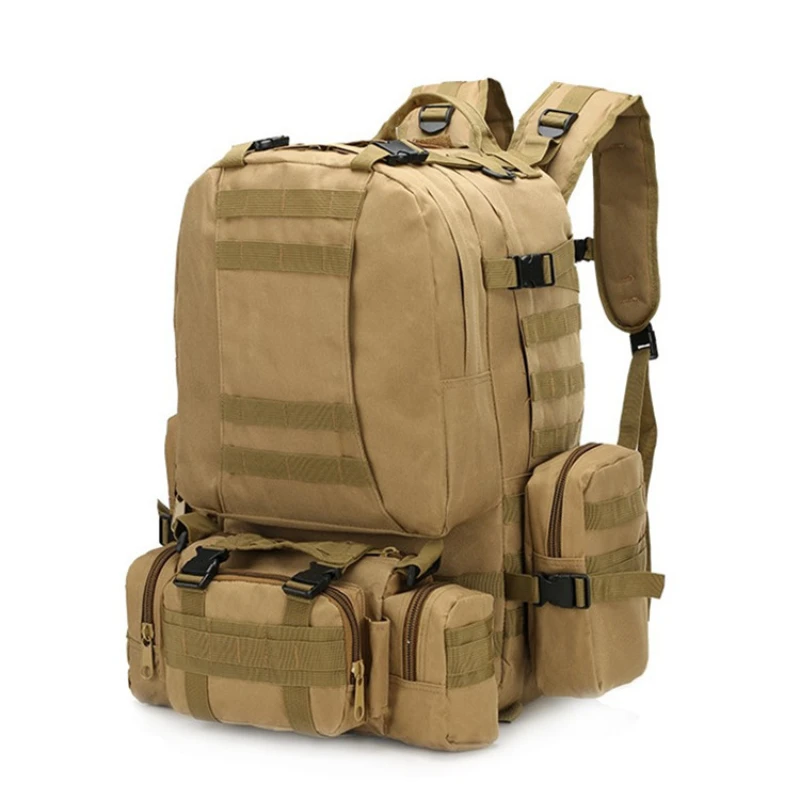 

50L Outdoor Backpack Molle Military Tactical Backpack Rucksack Sports Bag Waterproof Camping Hiking Backpack For Travel