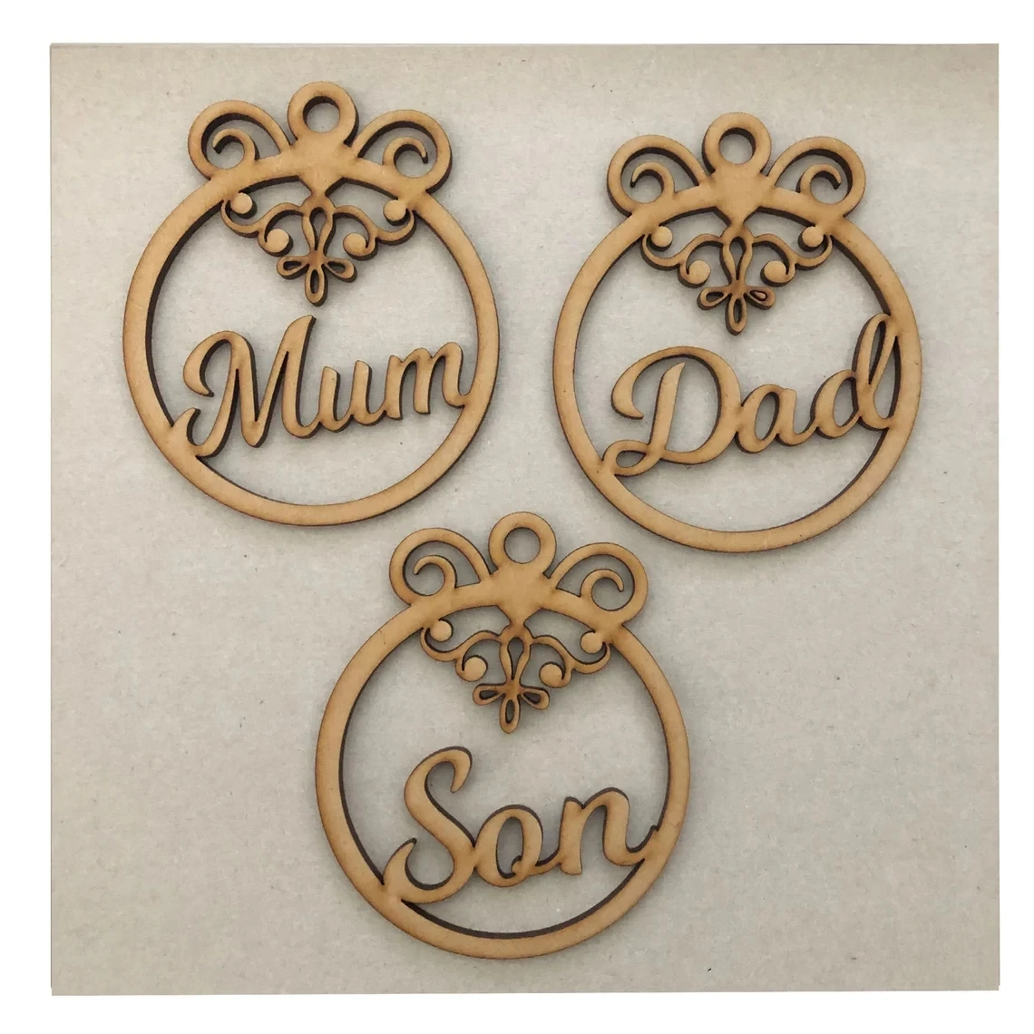 

Personalised Baubles,Christmas Tree Decoration,Xmas Bauble,Wooden Shapes,Wedding Favours, MDF, Gift, Xmas, Present, Tags, Balls