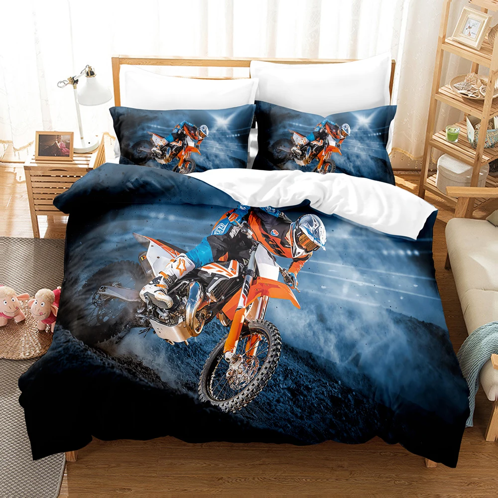 

Racing motorcycle bedding set single twin full queen king bed Aldult teen home décor duvet set gift bedding no sheets