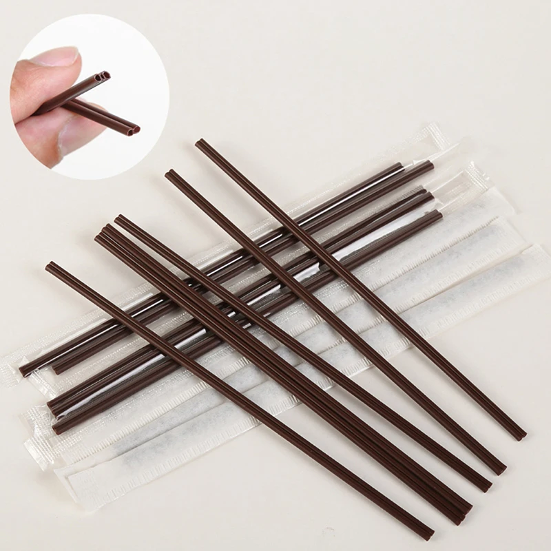 100 шт. одноразовые пластиковые мешалки с 3 отверстиями 18 см