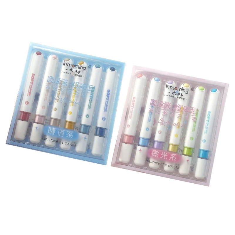 

DXAB Assorted Pastel Colorful Highlighters Aesthetic Highlighter for Adults Kids