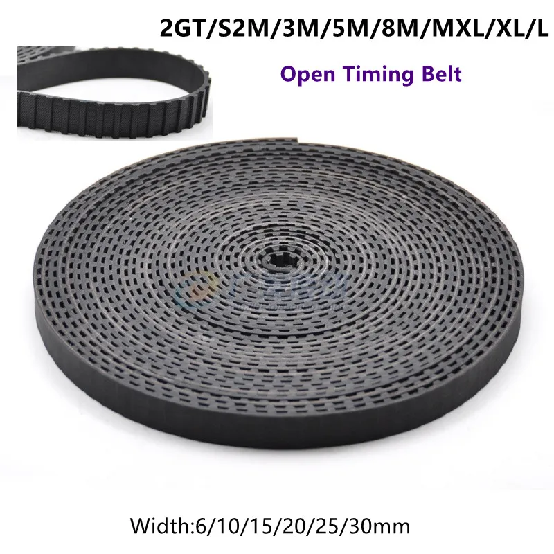 

Открытый синхронный ремень синхронизации ширина 6/10/15/20/25/30 мм Резиновый маленький Backlash 2GT/S2M/3M/5M/8M/MXL/XL/L Аксессуары для 3D-принтера