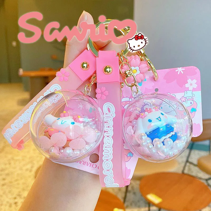 

Sanrio Pvc Keychain Sakura Diary Series Kawaii Cinnamoroll Key Chain Car Decoration Bag Phone Ornament Pendant Girl Holiday Gift