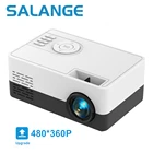 проектор для дома телевизор Salange J15 Pro светодиодный мини проектор для домашнего кинотеатра 480x360 пикселей 1080P Поддержка HDMI-совместимый USB аудио видео проектор