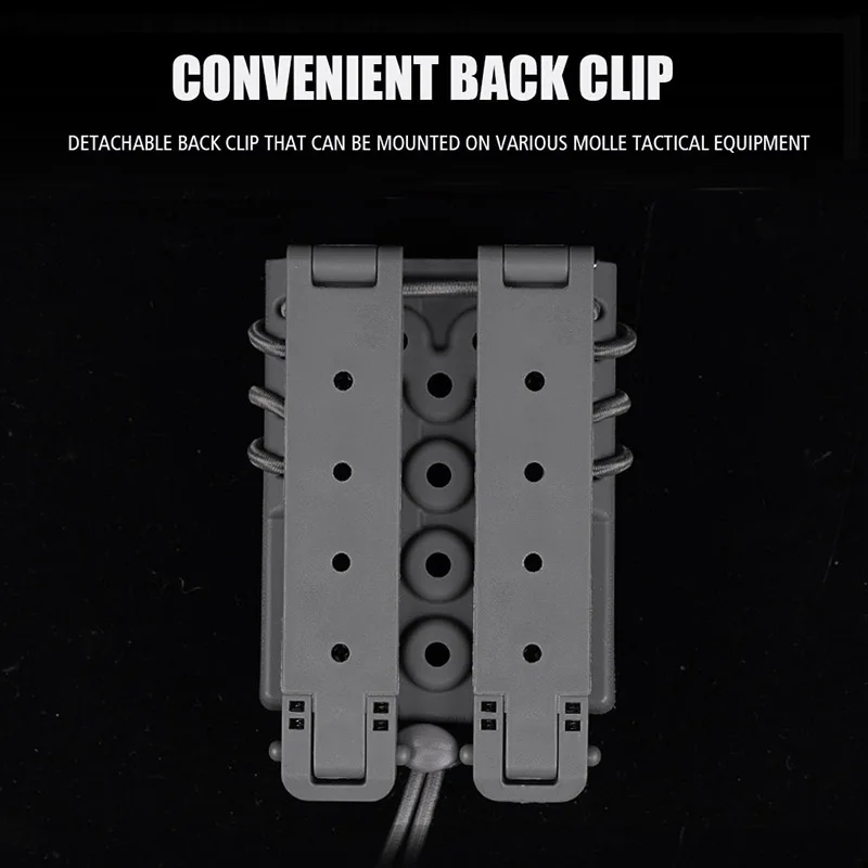2 шт./компл. чехол для журналов Molle страйкбольной винтовки 5 56 M4 AR-15 с 9 мм Glock 357SIG 45CAP