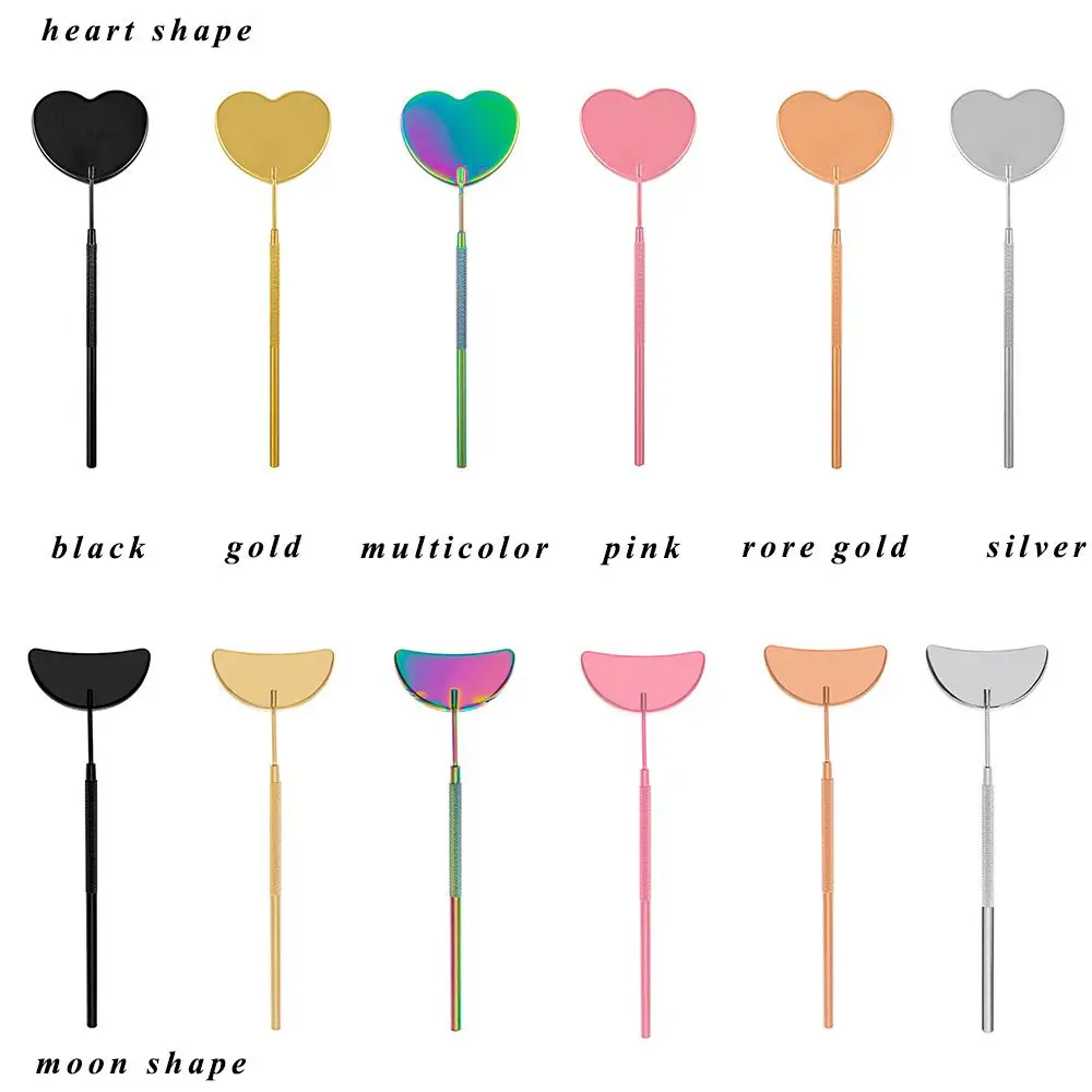 Многофункциональное зеркало из нержавеющей стали с длинной ручкой для ресниц |