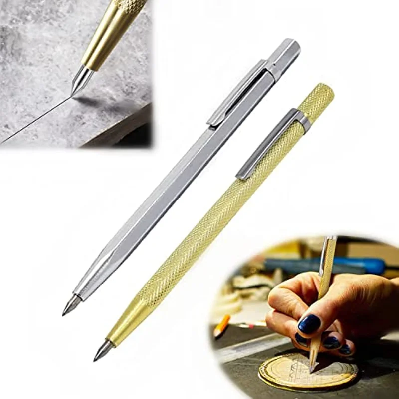 

Metal Plate Glass Marker Lettering Pen,Tungsten Carbide Nib Stylus Pen for Glass Ceramic Metal Wood Engraving Hand Tool