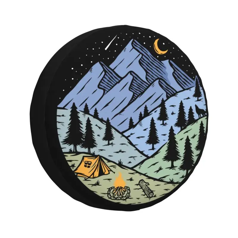 

Изготовленный на заказ чехол для запасного колеса для горного кемпера, приключений, кемпинга для Jeep Wrangler 4WD 4x4, защита колеса автомобиля на колесах 14 дюймов, 15 дюймов, 16 дюймов, 17 дюймов