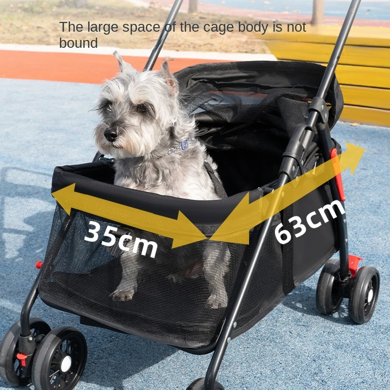 Pet Cat Dog Stroller Small Pet Trolley Going Out Small Pet Car Cat Dog Stroller