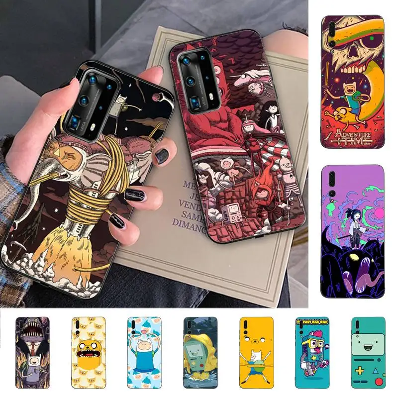 

Cartoon Adventure Time Phone Case for Huawei P30 40 20 10 8 9 lite pro plus Psmart2019