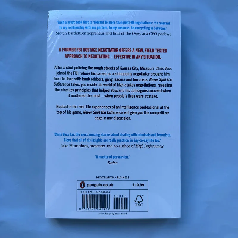 Никогда не Разделяйте разницу Криса восса на переговоры будто ваша жизнь зависит