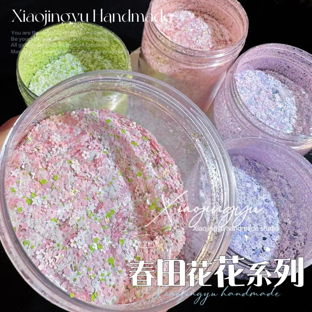 

Flower Chunky Glitter 10g/50g Glitter face nail art, Loose glitter for tumbler resin, 3mm Nail Art glitter Pink Flower Glitter