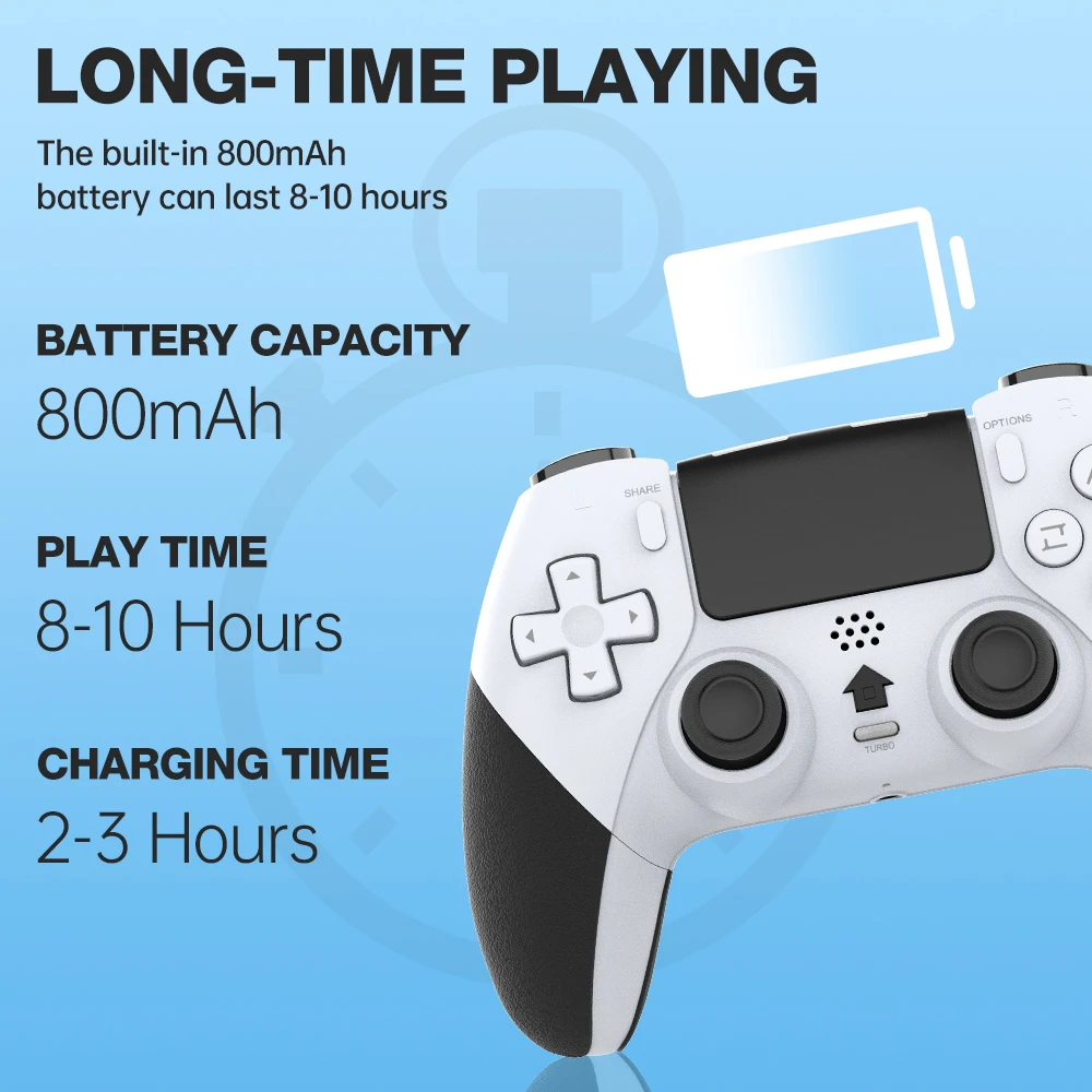 Беспроводной Bluetooth-контроллер геймпад для PS4/PS4 Pro/PS4 тонкая консоль ПК проводной