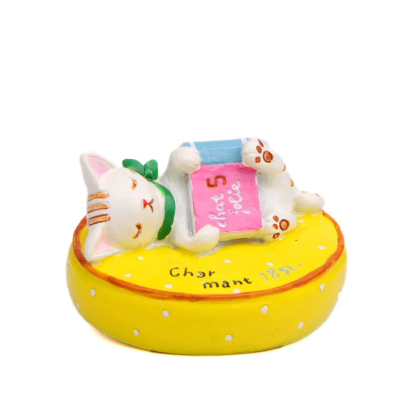 

1 шт. Zakka фигурки кошек, игрушки из смолы, японские кавайные модели кошек, украшения для сада, реквизит, украшения, Декор, детская игрушка