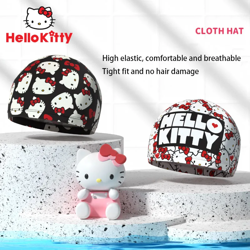

Женская шапочка для плавания с аниме-рисунком, хлопковая, мягкая, эластичная, удобная, дышащая, охлаждающая, быстросохнущая, детский подарок