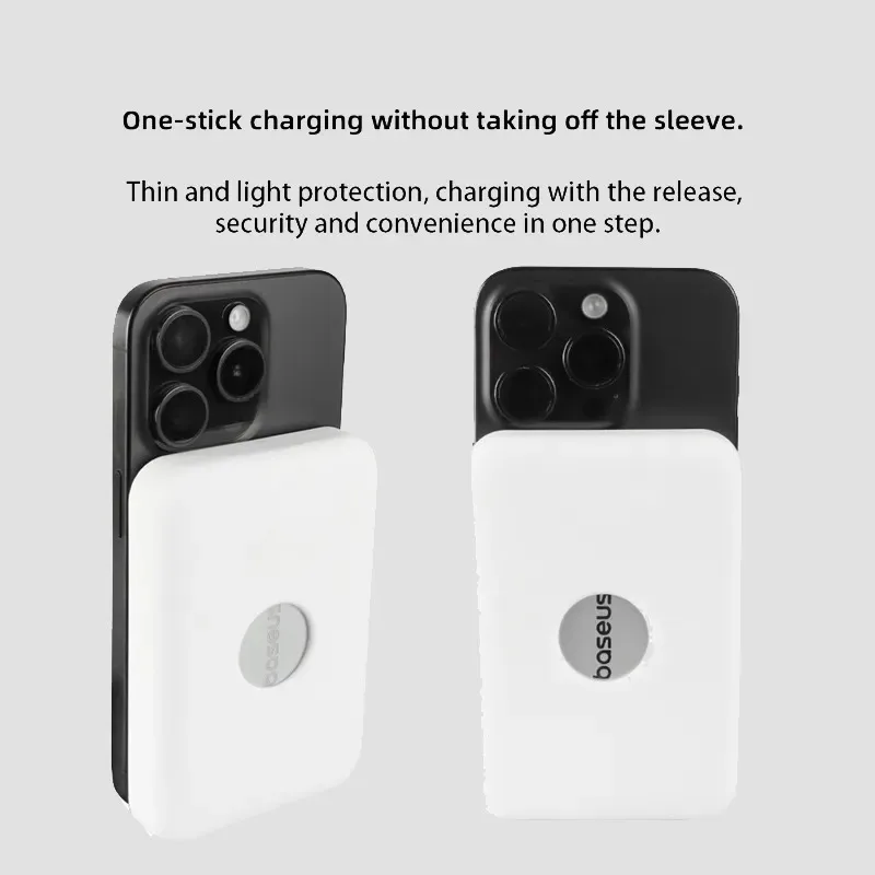 Фото Чехол Skinlee для Baseus PicoGo Air, матовый противоударный чехол из жидкого силикона, мягкий чехол для Baseus PicoGo Air, задняя крышка №1