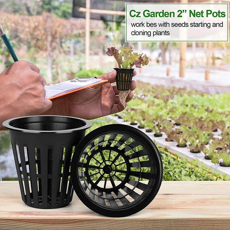 

10pcs Organic Soilless Planting Aeroponic Nursery Pots Grow Orchids Wide Lip Hydroponics Cups Planting Mesh Pot