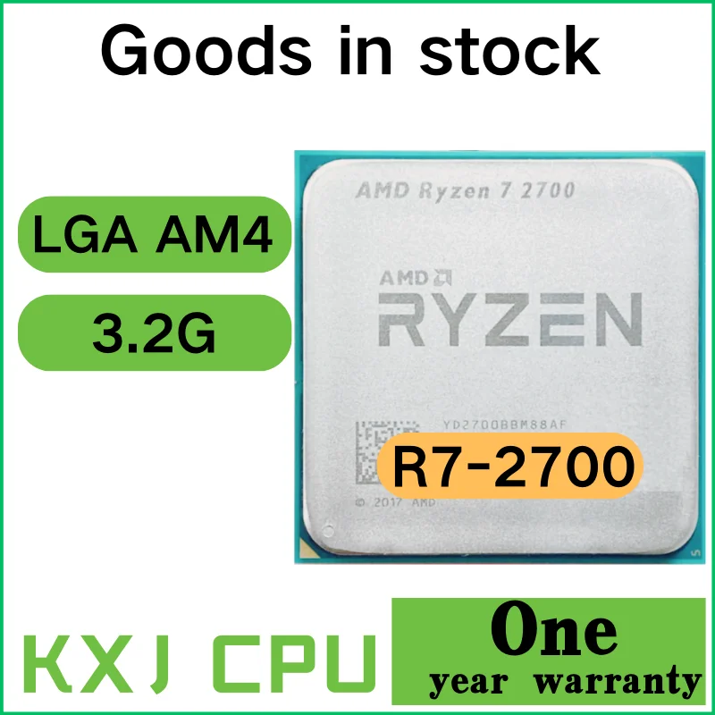 

Процессор AMD Ryzen 7 2700 R7 YD2700BBM88AF для ПК, центральный процессор для компьютера, 8 ядер, 16 Мб, 65 Вт, разъем AM4, 2700 ГГц