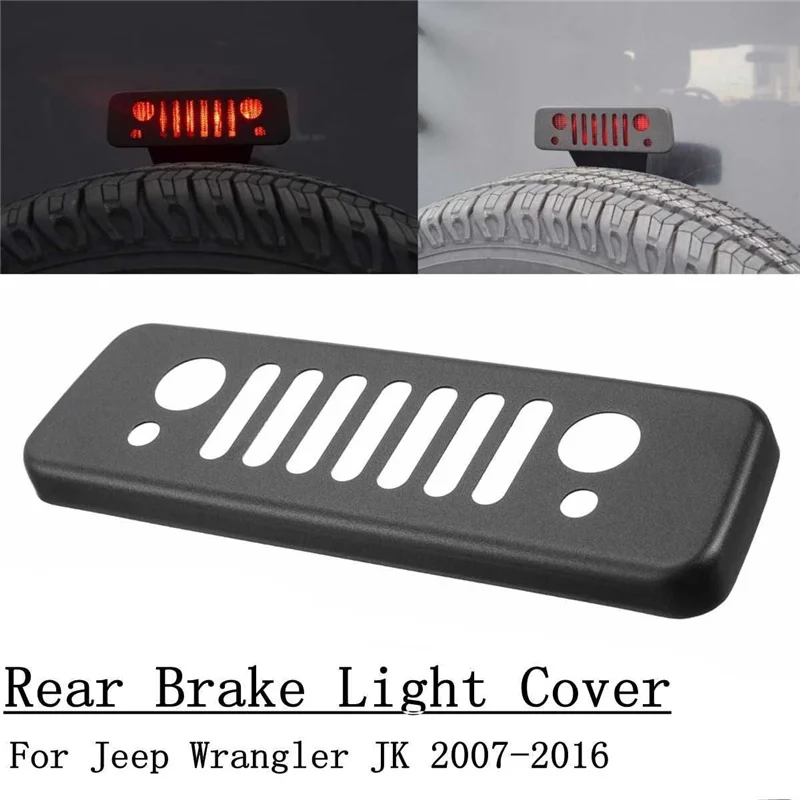 

Auto Heck hinten Bremslicht Lampe Abdeckung Верхоleidung فا passend для Jeep Wrangler jk 2007 2008 2009 2010 2011 2012 2013 2
