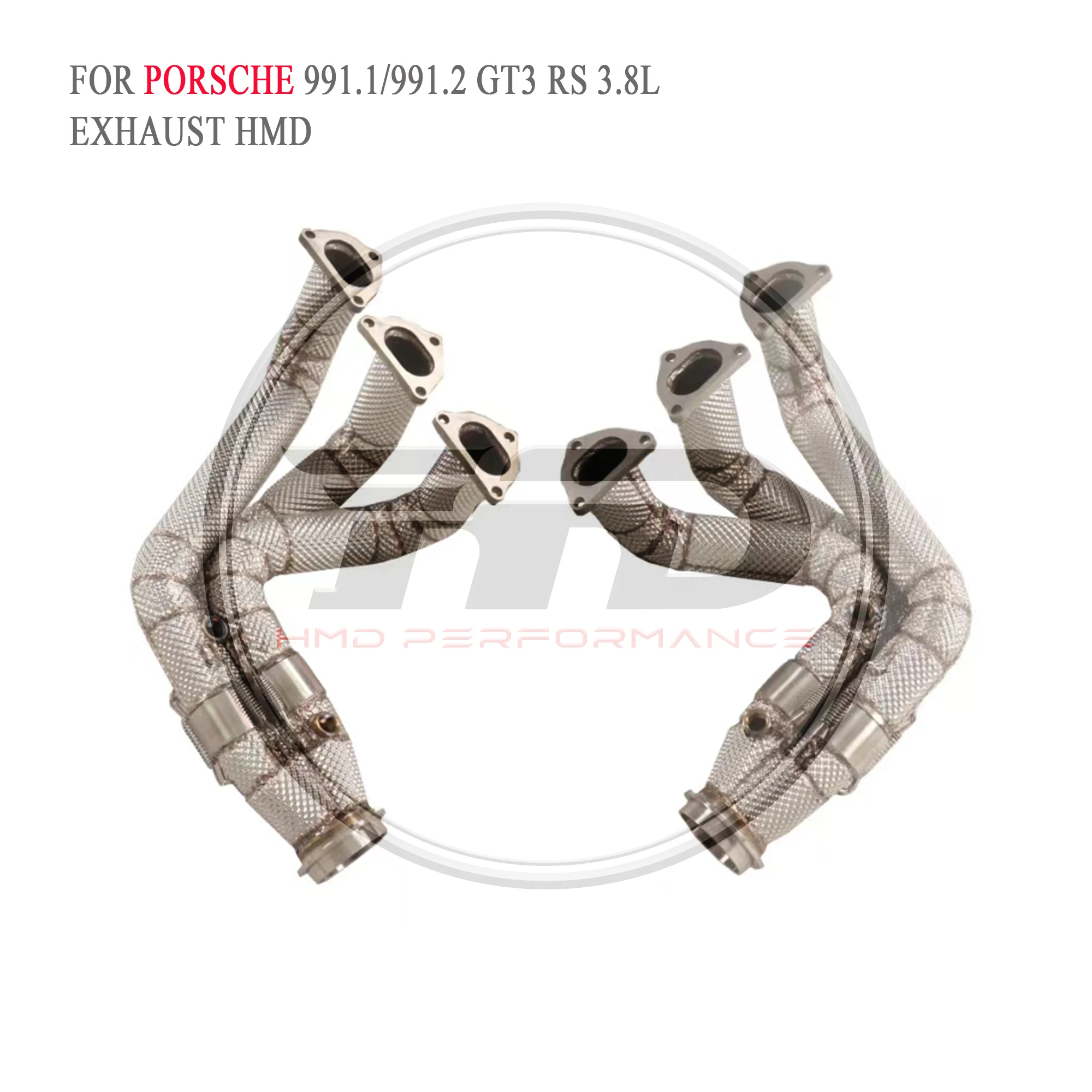 Выхлопная система HMD с высокой пропускной способностью для Porsche 911 991 GT3 RS V6 3.8L 991.1
