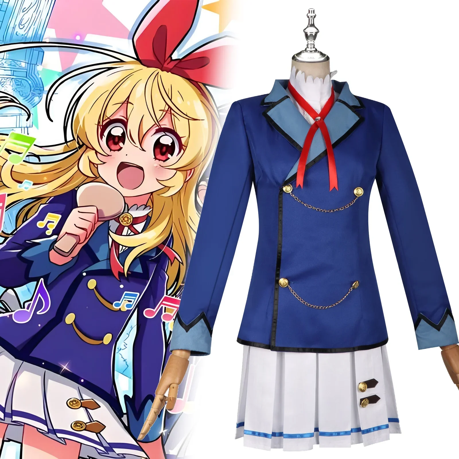 Аниме Aikatsu Hoshimiya Ichigo карнавальный костюм для взрослых и женщин школьная форма JK