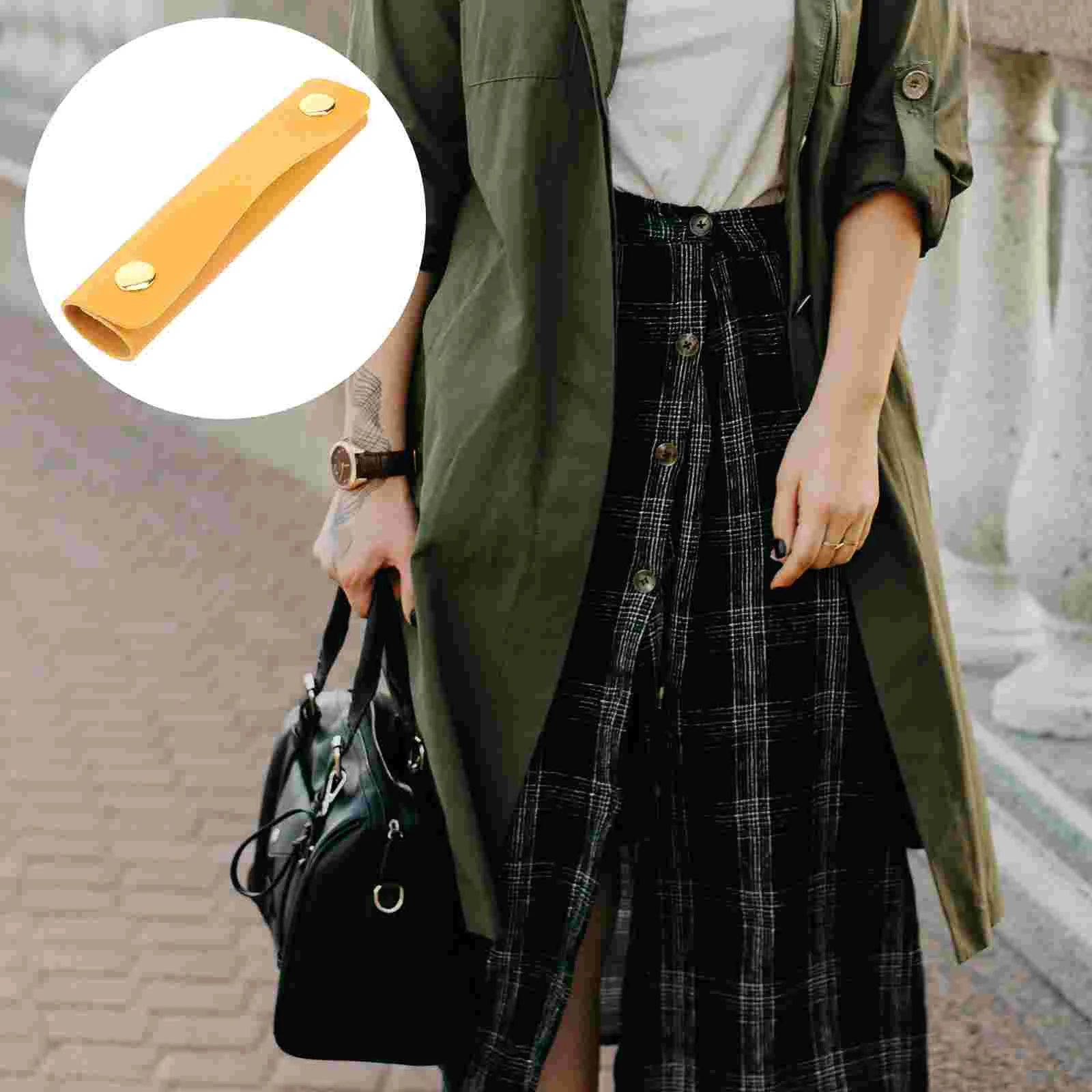 

Men Wallet Handbag PU Handle Cover Shopping Protector Suitcase Grip Luggage Wrap Shoulder Strap