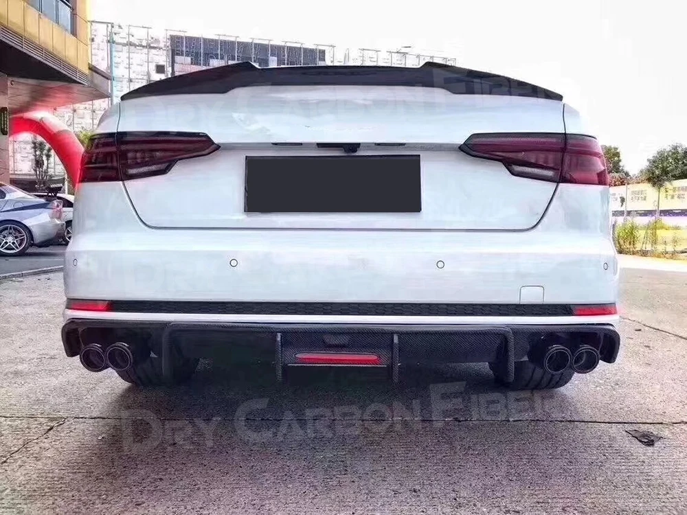 Передний задний бампер из углеродного волокна диффузор спойлер противотуманная