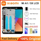 ЖК-дисплей с рамкой и сенсорной панелью для Xiaomi Mi A1 Mi5X, ЖК-дисплей с дигитайзером и сенсорным экраном, запасные части
