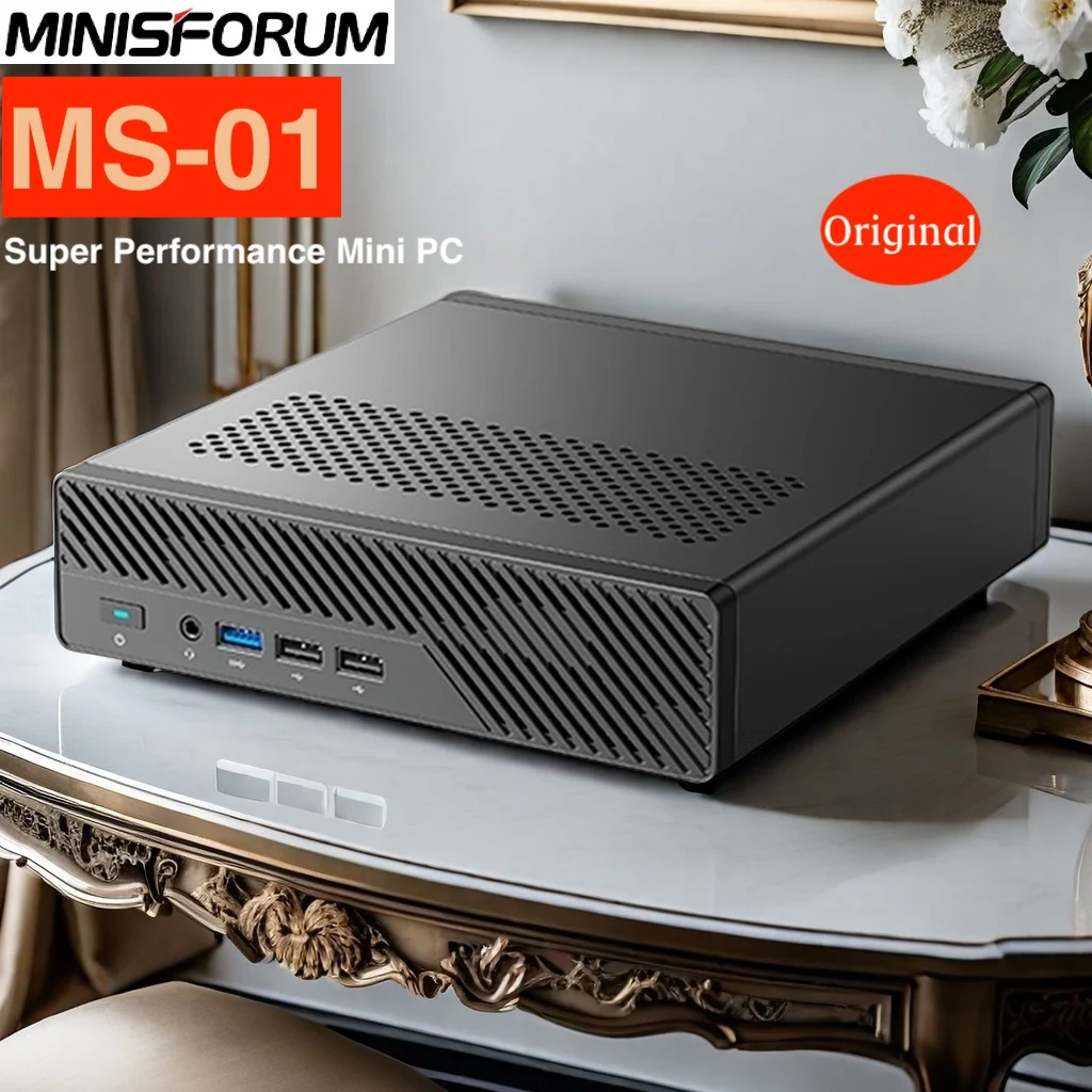 Оригинальный мини-ПК Minisforum MS-01 Intel Core i5/i9 CPU Windows11 WiFi 6 vPro Enterprise Поддержка DDR5 5200 МГц