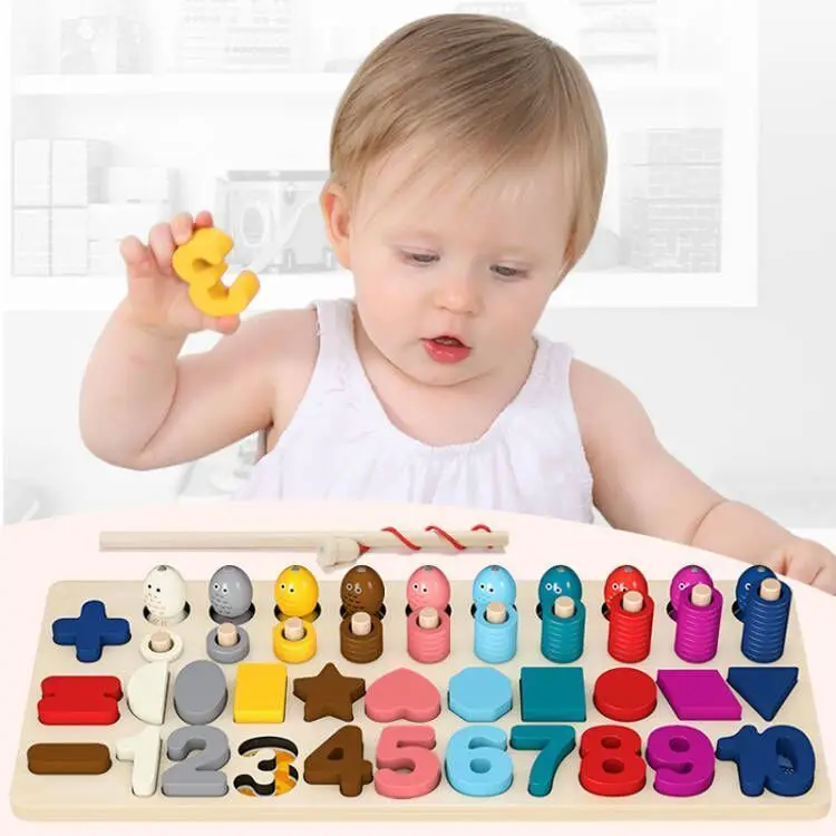 

Wooden Montessori Educational Toys For Children Kids Early Learning Infant Shape Color Match Board Toy For 3 Year Old Kids Gift
