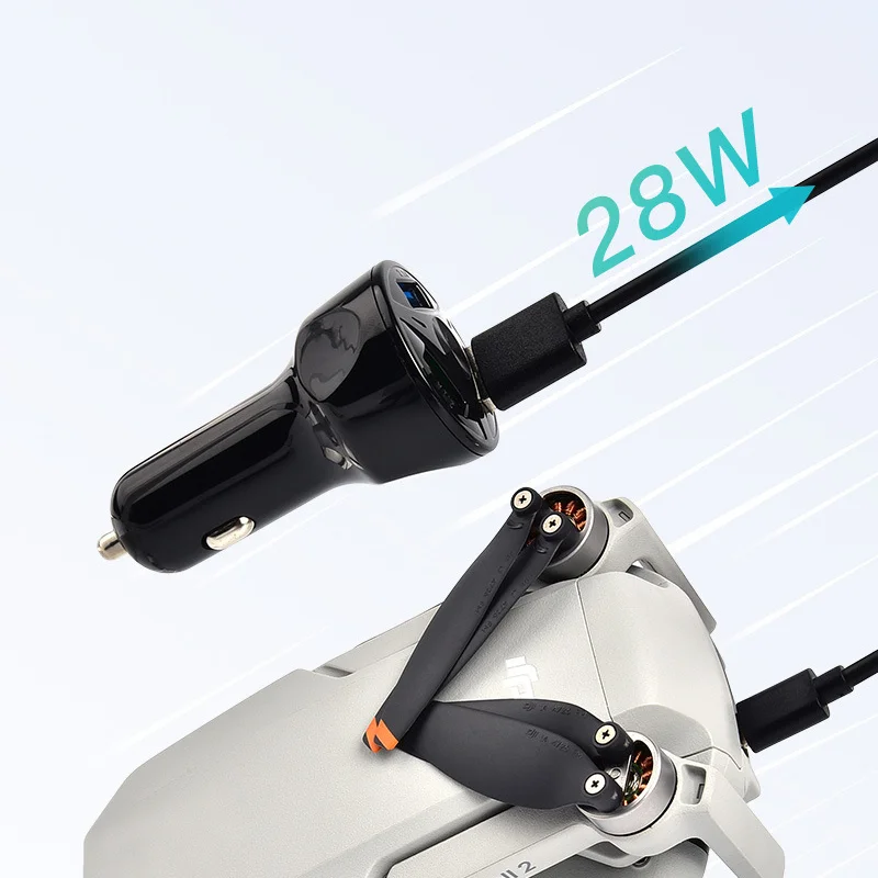 

Автомобильное зарядное устройство с тремя портами для DJI Mini 2