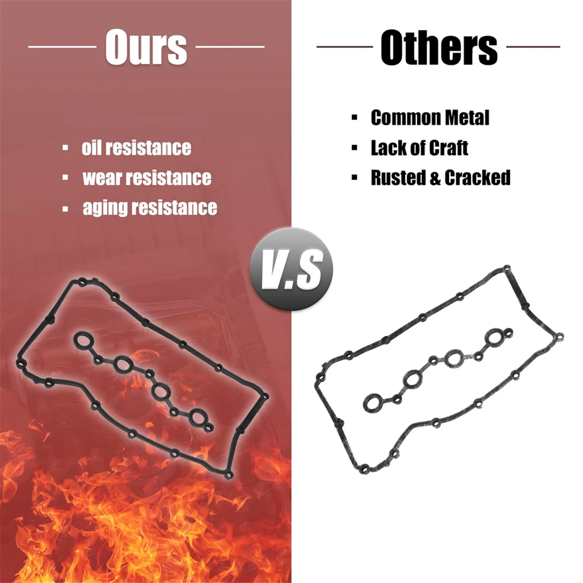 Прокладка крышки клапана двигателя для Jeep Compass Avenger Chrysler 200 Dodge 07-15 2.0L 2.4L VS50698R 4884765AA 1