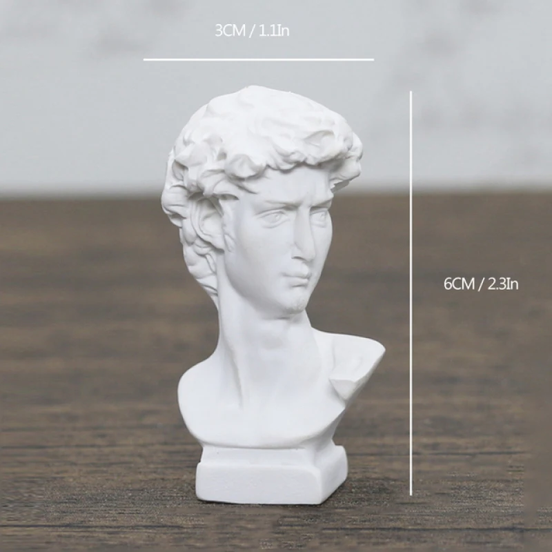 

Nordic Figurines Abstract Resin Statue David Bust Sculpture Sketch Character Portrait Home Decoration Living Room Decoration