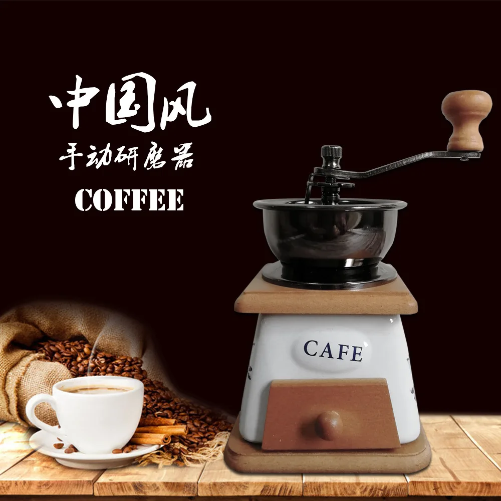 

Steel grinding core High quality manual coffee grinder design Stainless steel handle portable design kitchenware